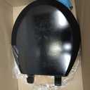 1F1R5-90 Premium Molded Wood Toilet Seat, Black