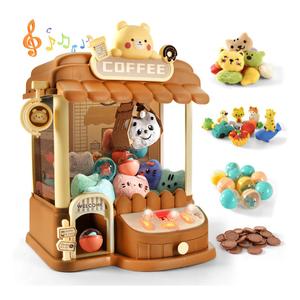 Large Claw Machine for Kids Adults, Mini Vending Machine with 30 Fun Toys, Candy Dispenser Machine, Prize Dispenser with Music L