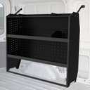 MELIPRON Steel Cargo Van Shelving Storage System Fit for NV200, Transit Connect 2014+, Chevy City Express, Promaster City with S-Shaped Hooks(52" W x 43" H x 13" D)