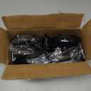 5 inch Caster Wheels Bearing 1800lbs 4 Pack Heavy Duty Rubber Plate Casters All with Safety Brake No Noise Lockable Swivel Casters (Include 16pcs Screws)