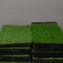 XLX TURF Artificial Grass Turf Tiles Interlocking Set 36 Pieces, Square Fake Grass Tiles Self-draining for Pet Indoor/Outdoor Flooring Decor, 12"x12", 8 Buckle Systerm