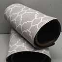 FRESHMINT Kitchen Mat Set of 2, Anti-Fatigue Cushioned Kitchen Mats for Floor, Waterproof Non Slip Comfort Standing Mat, Boho Kitchen Rug for Kitchen Decor, Sink, Office, 17"x30"+17"x47", Stone Gray