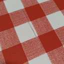 Vinyl Table Cloth with Flannel Backing-6 Pack Red & White 60x84 Inch Waterproof Checkered Plaid Plastic Rectangle Tablecloth-Wipeable Oilcloth Dining Table Cover for Picnic Party Camping