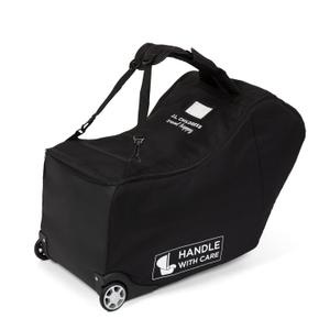 J.L. Childress Padded Infant Car Seat Bag - Travel Bag for Airplane, Fits Most Baby & Infant Car Seats, Compatible with UPPAbaby, Nuna, & Chicco, Airport Accessories, AirTag Compatible- Premier, Black