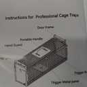 40" 2-Door Large Live Animal Traps for Stray Cats up to 17.6 pounds, Raccoons, Squirrel, Skunk, Mole, Groundhog, Armadillo, Rabbit, with Pedal Triggers