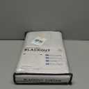 INOVADAY 100% Blackout Curtains for Bedroom, Black Out Curtains 84 Inch Long, Clip Rings Linen Blackout Drapes, Thermal Insulated Room Darkening for Living Room, 2 Panels - Beige,W50xL84