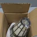 HUIMEIJU Tiffany lampshade replacement. (Off-white) Replacement of fan lamp cover,