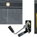Buyers Products DTR7515 Aluminum Tarp System with Mesh Tarp, 7-1/2 x 15 Feet  Dump Body Tarp Kit, Heavy Duty Double-Stitched Hems, Brass Grommets, Telescoping Roller, Complete Hardware Included