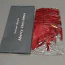 24 Pcs Red Vintage Velvet Christmas Bows Ornaments - Luxury Velvet Ribbon Bows for Christmas Tree Decor, Xmas Home Decoration (Red)