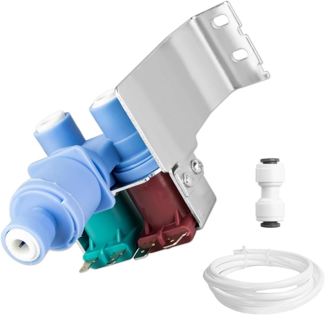 Showingo W10179146 WPW10179146 IMV708 W10408179 4389177 Refrigerator Water Inlet Valve Kit Replacement for Whirlpool Refrigerator Replace W10408179VP W1044578 W10155357, 2186486, 2205762, 2304757