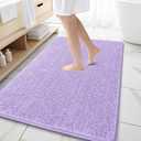 OLANLY Large Bathroom Rugs 59x35, Extra Soft Absorbent Chenille Bath Rugs, Rubber Backing Quick Dry, Machine Washable Bath Mats for Bathroom Floor, Tub and Shower, Home Decor Accessories, Lavender
