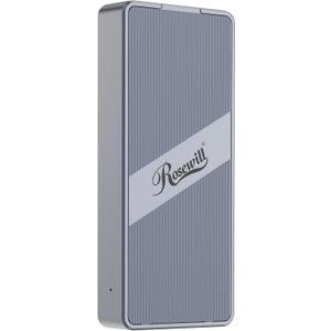 Rosewill 40Gbps M.2 NVMe SSD Enclosure with Cooling Fan, Transparent Back Plate, Support M.2 NVMe SSD up to 8TB, Compatible with Thunderbolt 3/4/USB4/3.2/2.0 M1 M2 Pro/Max, PC, MacBook, IPAD, Chrome
