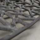 AWOKE Silicone Sink Protectors for Kitchen Sink, 26''x 14'' Folding Non-slip Sink Mat Grid, for Bottom of Farmhouse Stainless Steel Porcelain Sink with Rear Drain (Grey)