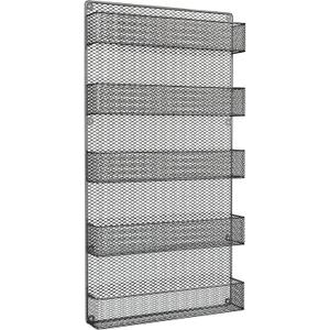 Spice Rack Organizer - Space-Saving Wall-Mount 5-Tier Wire Shelves for Pantry or Cabinets - Kitchen Organization and Storage by Home-Complete (Black) Spice Rack Organizer - Space-Saving Wall-Mount 5-Tier Wire Shelves for Pantry or Cabinets - Kitchen Organization and Storage by Home-Complete (Black)