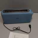 bella 2 Slice Slim Toaster, Fits-anywhere Kitchenware, 6 Setting Shade Control with Reheat & Cancel Buttons, Fits Sourdough, 10” Long Slot, Anti Jam & Auto Shutoff, 900 Watt, Surf