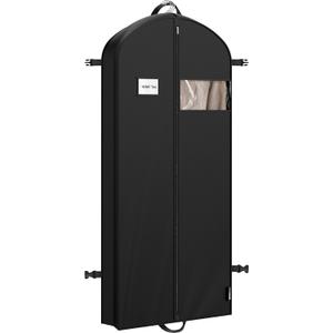 Simple Houseware 60'' Travel Garment Bag for Suits, Dresses, Coats, Tuxedos, Heavy Duty 300D Polyester (60-Inch Long w/o Pocket, Single)
