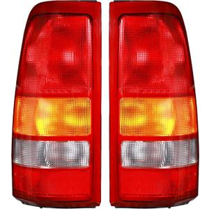 Boine Tail Light Compatible With 1999-2002 Chevy Silverado 1500 2500 3500 1999-2006 GMC Sierra 1500 2500 3500 Driver and Passenger Side Rear Light Brake Lamps