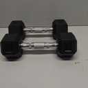 PAPABABE HEX Dumbbell Set 2.5-125lb, Rubber Encased Home Gym Dumbbells, Exercise & Fitness Weights Dumbbells for Women & Men, Hand Weight for Strength Training