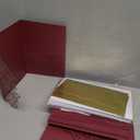 Set of Red GiftCards with Envelopes and Stickers for Invitation