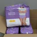 Amazon Basics Incontinence Underwear for Women, Protective, Disposable, Postpartum, Maximum Absorbency, Large, Lavender, 54 Count (3 Packs of 18)