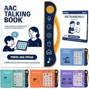 AAC Device for Autism, Communication Board for Nonverbal Kids & Adults, Speech Therapy Materials with 8 Programmable Buttons & Adjustable Volume, Gifts for People with Autism Classroom Must Haves