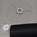 Black Lamp Shade, Large Drum Lampshade 13in Top x 13in Bottom x 10in High, Replacement Lamp Shade Natural Linen Hand Crafted for Table Lamps Floor Lamps Chandelier Lamp, Easy Assembly Required