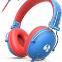 awatrue Kids Headphones for School, 74/85dB Safe Volume Limit, Stereo Sound, Wired On-Ear Headphones for Kids Boys Girls, 3.5mm Jack for Tablet, iPad, Kindle, YOTO Player, Airplane Travel, Blue