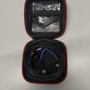 KINDEN Air Tube Earbuds Headphone Binaural Earphones with Microphone Noise Cancelling for Phone,Pad,Pod,HTC,Sony,Mp3 Players (Blue)