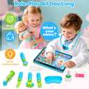 Doctor Kit for Girls Boys 1 Years Old, Interactive Doctor Tablet with Sound & Music, Doctors Pretend Playset with Stethoscope, Baby Toys for Ages 1 2 3, Ideal Christmas Birthday Gifts for Kid Toddler