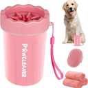 Dog Paw Cleaner, Dog Paw Washer, Paw Muddy Paw Cleaner, Pet Foot Cleaner for Small Medium Large Breed Dogs/Cats (with 3 absorbent towel) (Light Pink, Medium)