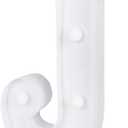 Restaurantware Illumify 6.9 x 1.2 x 8.7 Inch Light Up Letter 1 Durable Marquee LED Light - Letter J Touchproof White Plastic Party Light Keyhole Slot For Parties Weddings Or Special Events