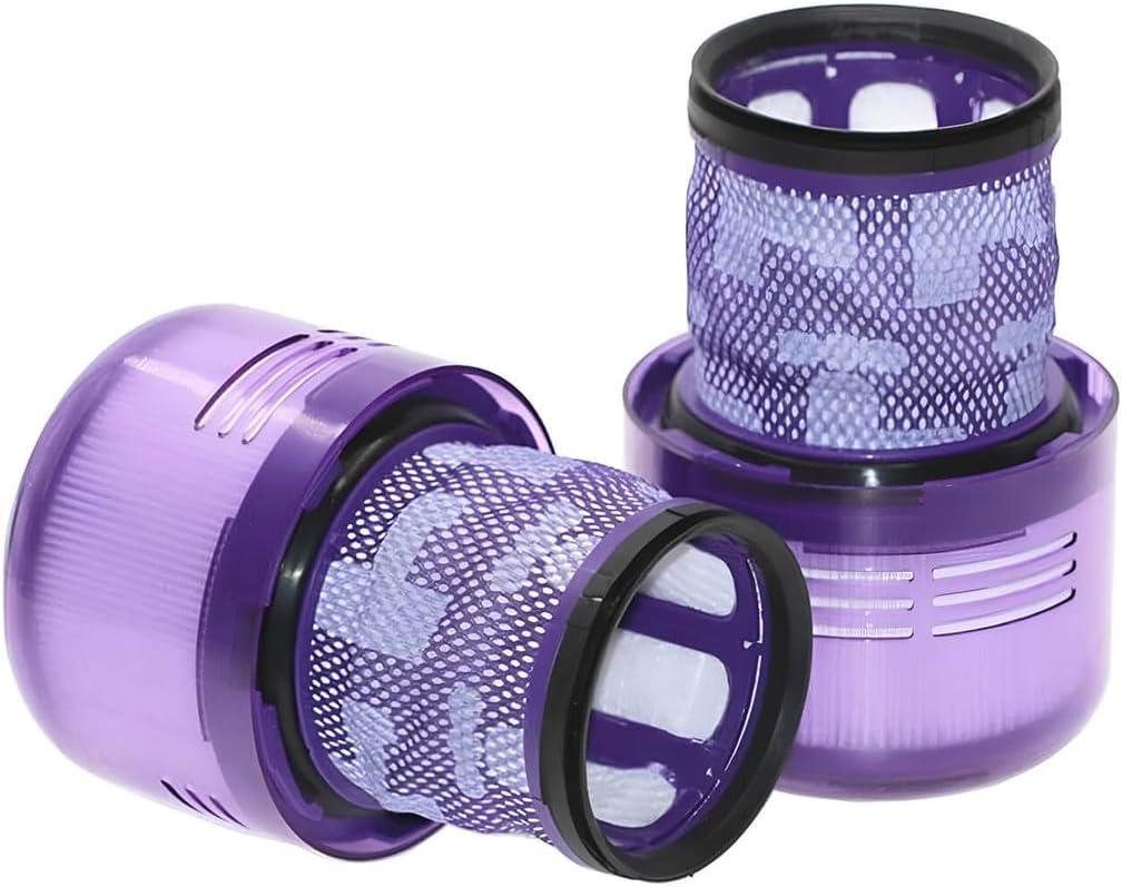 2 Pack V11 And V15 HEPA Filter Compatible for select Dyson V11 (SV14, SV15, SV17, SV28) and V15 (SV22, SV47) cordless vacuum cleaners. Replacement part for Dyson part number: 970013-02.