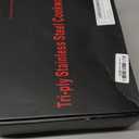 Inqibee 10-Inch Tri-Ply Stainless Steel Wok Pan with Lid,Small Stir Frying Pan,Jumbo Cooker,Induction Cooking Pan,Dishwasher and Oven Safe.