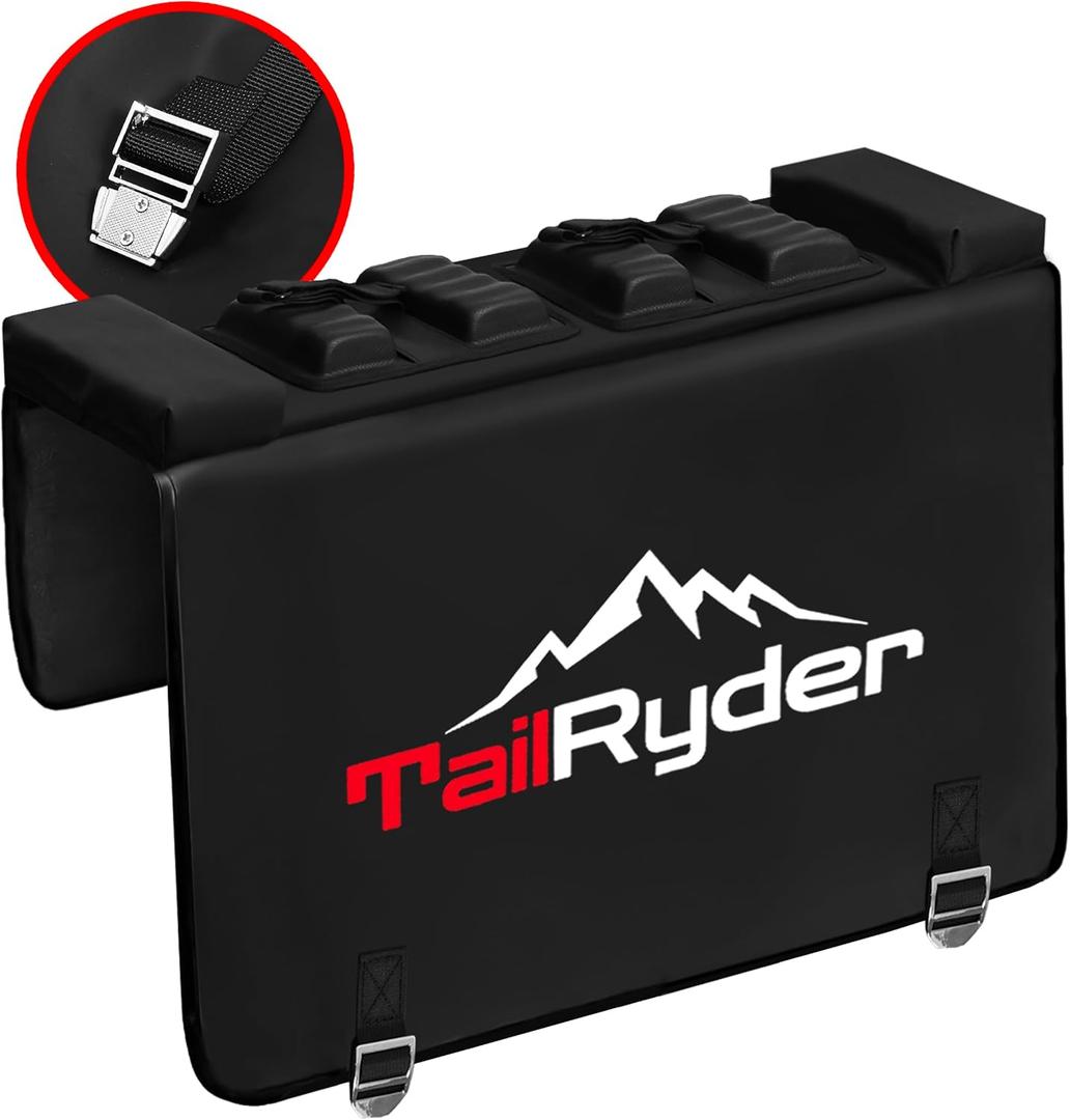 Truck Bike Tailgate Pad for 2 Bikes Bed Rack Holder Featuring Reversed Straps and Premium Metal Buckles for Enhanced Durability (2 Bike pad) Truck Bike Tailgate Pad for 2 Bikes Bed Rack Holder Featuring Reversed Straps and Premium Metal Buckles for Enhanced Durability (2 Bike pad)