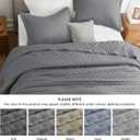 Bedsure Quilts Queen Size - Grey Bedspread Queen Size & Lightweight Comforter, Modern Coverlet with Clover Pattern, Ultra Soft All-Season Bedding, 90 x 96 Inches | Stitch-Free Quilting, Ultra Soft, Lightweight, Machine Washable, Pet-Friendly