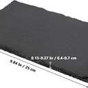 8 PCS 10 x 4.7 Inch Black Slate Cheese Boards, Black Slate Serving Platter with Natural Edge, Slate Stone Serving Tray for Cheese, Charcuterie, Sushi, Appetizers