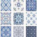 WILLBOND 9 Pieces Blue Style Swedish Kitchen Dishcloths Reusable Absorbent Hand Towels Sponge Cloth for Baking Cooking Kitchen Home Decoration Housewarming Gift