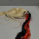 ColorGround Long Black and Red Braided Wig for Women Halloween Costume (Only Wig)