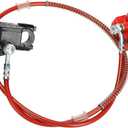 FVRITO Front Disc Hydraulic Brake Master Cylinder Caliper Handle Lever Line Assembly with Brake Pads for 50cc 70cc 90cc 110cc 125cc SSR TaoTao Apollo Coolster Moped Scooter Chinese Pit Dirt Bike Red