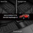 All Weather Floor Mats & Cargo Liner for 2007-2018 Jeep Wrangler JK Accessories TPE Rubber Mat (for 2007-2018 Jeep Wrangler JK 4 Door)
