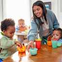 The First Years Take & Toss Spill Proof Sippy Cups - Rainbow Party Pack - Reusable Toddler Cups - Kids Cups and Snap On Lids for Ages 9 Months and Up - 20 Count