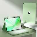 Harvopu Compatible for iPad Air 11-inch/ 10.9"Air 5th 4th Generation Case with Keyboard -Backlit Detachable, Folio Keyboard Cover with Pencil Holder for iPad Air 11 Inch M4/M3/M2, Air 5/ Air 4 (Green)