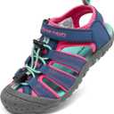 DREAM PAIRS Boys Girls Toddler 181105K Blue Fuchsia Mint Athletic Outdoor Summer Sandals Size 9 M US Toddler