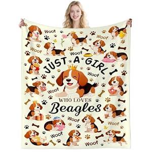 Beagle Gifts Blanket Soft Lightweight Dog Blankets Beagle Stuff Animal Throw Blankets Dogs Gifts for Adults Women Men Girls Boys 50"X40"