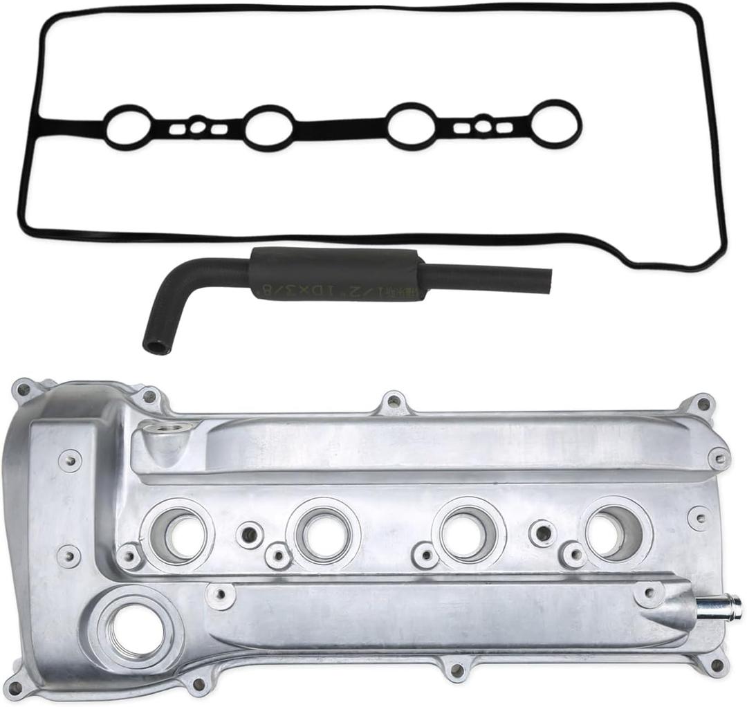 Aluminum Valve Cover Compatible with Toyota Camry Corolla Highlander Matrix RAV4 Solara Scion tC xB Lexus HS250h 2001-2015 2.4L Replace 112010H010 112010H011 1120128012 1120128013