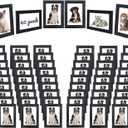 YOUKE OLA Set of 60 Picture Frame Bulk Photo Frames Wall Mounting Simple Photo Frames Picture Frames for Wall or Tabletop, 5x7 Black