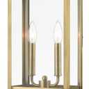 Livex Lighting 2-Light Fixture, Antique Brass, 9.5 x 5.5 x 20.5