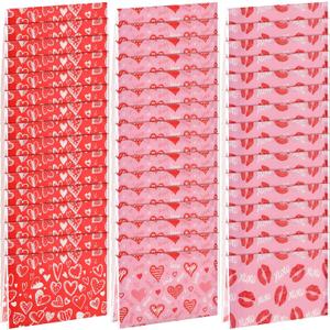 48 Pack Valentine's Day Travel Size Facial Tissue, 3 Ply Soft Paper Tissues, Wallet Size Pocket Tissues for Travel, Wedding Party Supplies