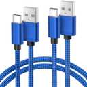 Basesailor USB Type C Charger Cable 3.3FT 2Pack,Charging Cord for Kindle Fire HD 7 2022 12th,10 9th 2019,8 10th 2020,Paperwhite 11th 2021 Generation,Samsung Galaxy A03s,A51,A52,A53,A12 A13,A32 (Blue)