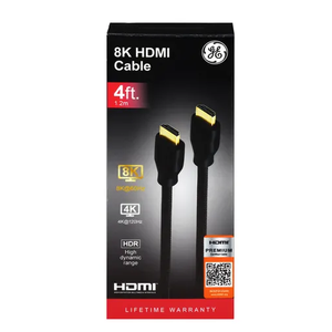 GE HDMI 8K 4 Ft Cable
